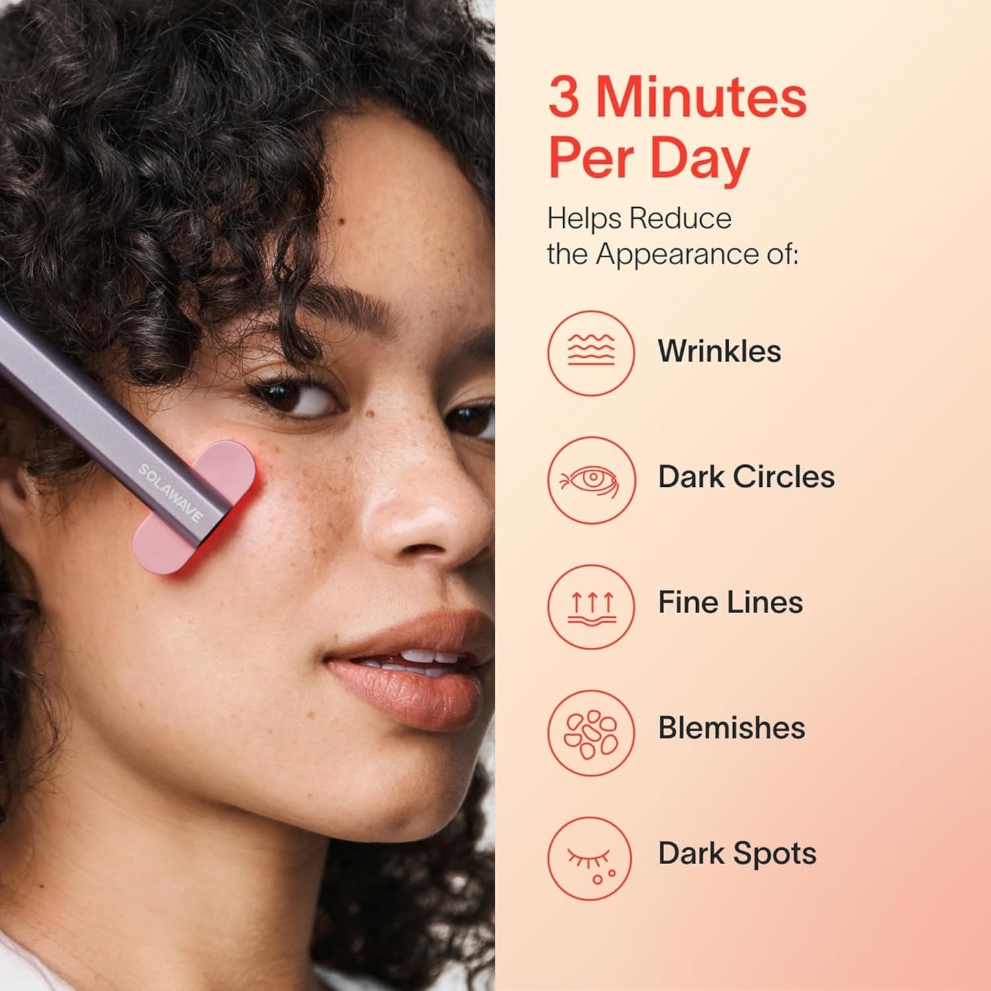 4-In-1 Radiant Renewal Red Light Therapy Wand & Renew Complex Activation Serum | Beauty Device for Face & Neck | Serum Boosts Anti-Aging Effects, Reduces Wrinkles, Dark Circles & Puffiness